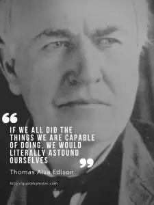 Thomas Edison quote poster -astound ourselves - PDF download