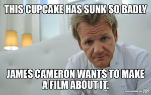 Gordon Ramsay meme - cupcake
